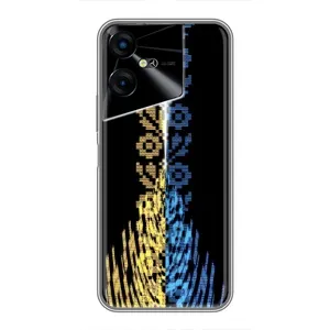 Силиконовый Чехол на Tecno POVA Neo 3 (Патриотическая вышиванка)