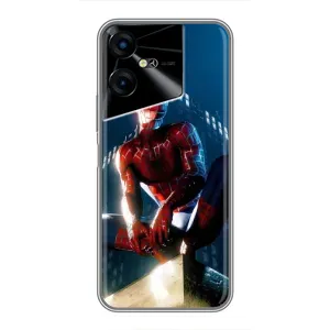 Чехол Супергерой Человека Паука на Tecno POVA Neo 3 (Паук на доме)