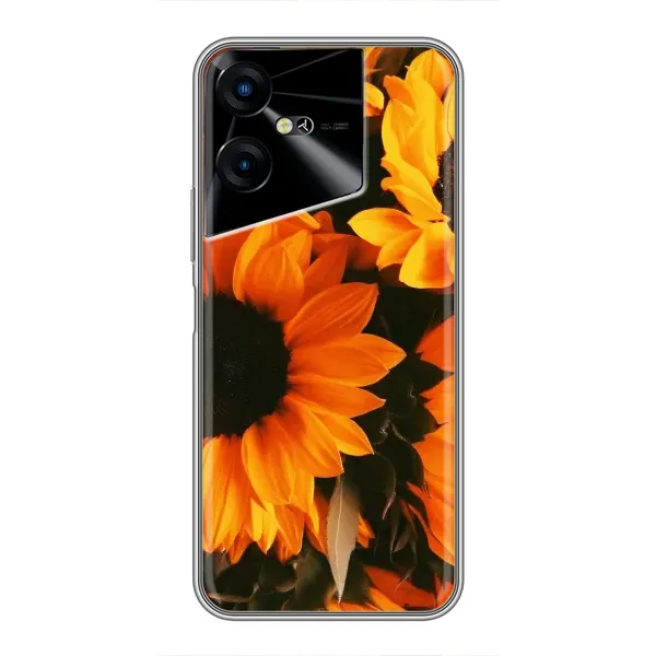 Чехол с рисунком «подсолнухи» для TECNO POVA Neo 3 Чехол с рисунком «подсолнухи» для TECNO POVA Neo 3