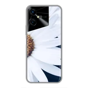 Чохол з ромашками на Tecno POVA Neo 3 (Пів ромашки)