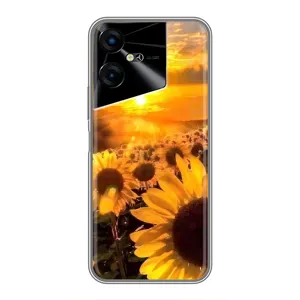 Чохол з Квітами для Tecno POVA Neo 3 (поле соняшників)