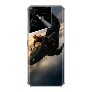 Чехол дракон Беззубик для Tecno POVA Neo 3 (Полет Беззубика)