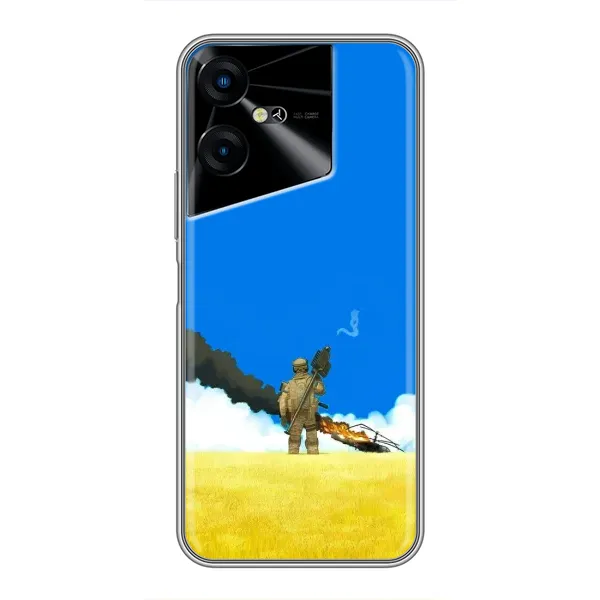 Чехол с рисунком «Попадание» для TECNO POVA Neo 3 Чехол с рисунком «Попадание» для TECNO POVA Neo 3