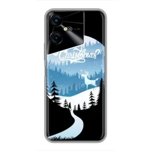 Силіконовий бампер на різдво для Tecno POVA Neo 3 (Різдвяний Олень)
