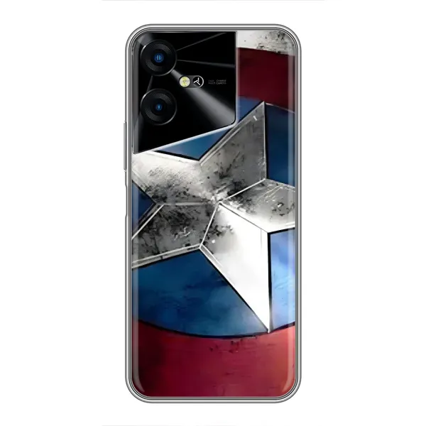 Чехол с рисунком «Щит Капитана Америки» для TECNO POVA Neo 3 Чехол с рисунком «Щит Капитана Америки» для TECNO POVA Neo 3