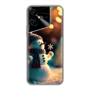 Чохли на Новий Рік Tecno POVA Neo 3 (Сніговик святковий)