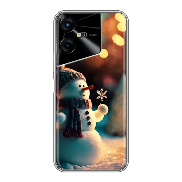 Чехол с рисунком «Снеговик праздничный» для TECNO POVA Neo 3 Чехол с рисунком «Снеговик праздничный» для TECNO POVA Neo 3