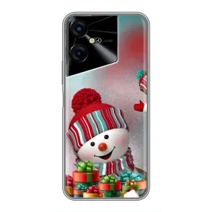 Чохли на Новий Рік Tecno POVA Neo 3 (Сніговик в шапці)