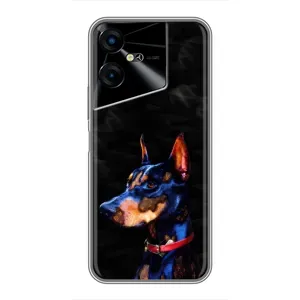 Бампер для Tecno POVA Neo 3 с картинкой "Песики" (Собака Мопс)