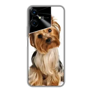 Чехол (ТПУ) Милые собачки для Tecno POVA Neo 3 (Собака Терьер)