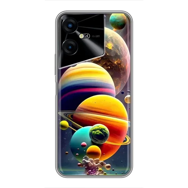 Чехол с рисунком «Солнечна система» для TECNO POVA Neo 3 Чехол с рисунком «Солнечна система» для TECNO POVA Neo 3