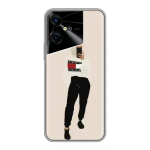 Силіконовый Чохол на Tecno POVA Neo 3 з картинкой Модных девушек (Стильна)
