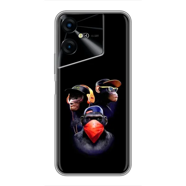 Чехол с рисунком «Три обезьяны» для TECNO POVA Neo 3 Чехол с рисунком «Три обезьяны» для TECNO POVA Neo 3