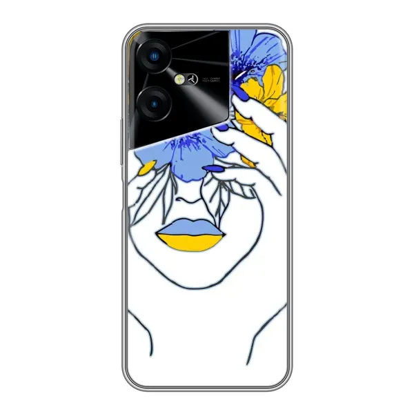 Чехол с рисунком «Украинка на всю голову» для TECNO POVA Neo 3 Чехол с рисунком «Украинка на всю голову» для TECNO POVA Neo 3