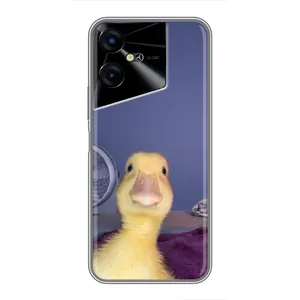 Бампер с принтом Мемы для Tecno POVA Neo 3 (Утка)