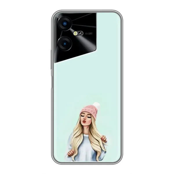 Чехол с рисунком «В шапке» для TECNO POVA Neo 3 Чехол с рисунком «В шапке» для TECNO POVA Neo 3