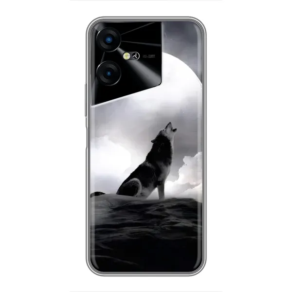 Чехол с рисунком «Волк и луна» для TECNO POVA Neo 3 Чехол с рисунком «Волк и луна» для TECNO POVA Neo 3