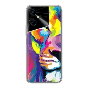 Чехол с картинкой на Tecno POVA Neo 3 (Яркий Лев)