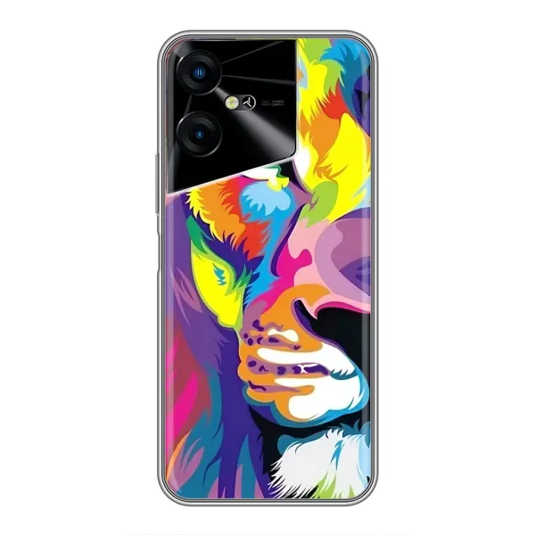 Чехол с рисунком «Яркий Лев» для TECNO POVA Neo 3 Чехол с рисунком «Яркий Лев» для TECNO POVA Neo 3