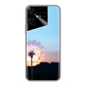 Силіконовий Чохол з кульбабками на Tecno POVA Neo 3 (Захід з кульбабкою)