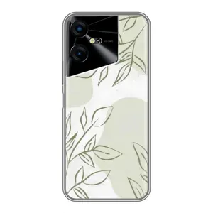 Чохол квітковий дизайн для Tecno POVA Neo 3 (Зелений дизайн)