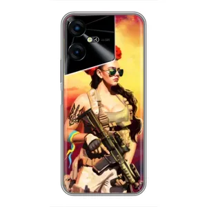 ЗСУ Чехлы (TPU) для Tecno POVA Neo 3 (Женщина солдат)
