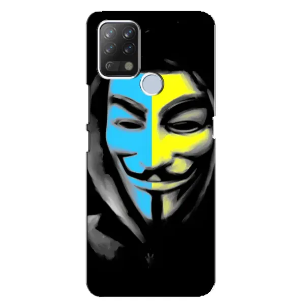 Чехол с рисунком «Анонимус патриот» для TECNO Pova
