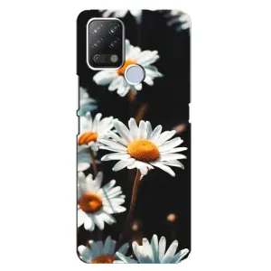Чехол с ромашками на Tecno Pova (Белые ромашки)