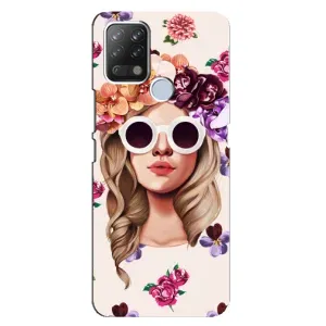 Чехол с картинкой Модные Девчонки Tecno Pova (Девушка в очках)