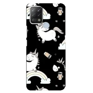 Чохол Unicorn на Tecno Pova (Єдинорог з кавою)