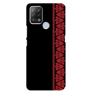 Силиконовый Чехол на Tecno Pova (Красная Вышиванка)