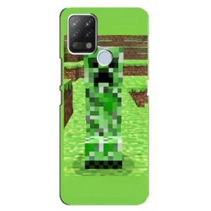Чехлы для Tecno Pova (Персонажи Майн Крафт) (Крипер 2)