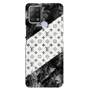 Чехол Стиль Louis Vuitton на Tecno Pova (LV на белом)