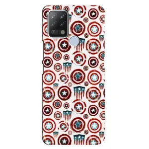 Чехол с Щитом Капитана Америки на Tecno Pova (Марвел щиты)