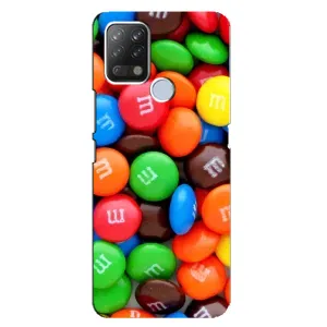 Чехол с изображением вкусной еды для Tecno Pova (Разноцветные M&M'S)