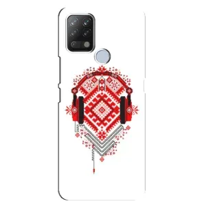 Силиконовый Чехол на Tecno Pova с картинкой Вышиванки (Модная вышиванка)
