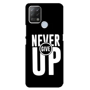 Силиконовый Чехол на Tecno Pova с картинкой Nike (Never Give UP)