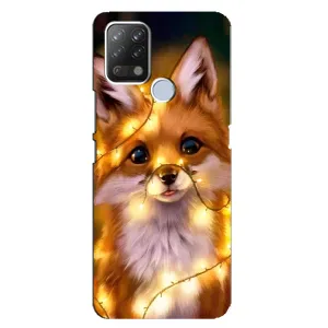 Чохол з Лисичкою для Tecno Pova (Новорічне лисеня)