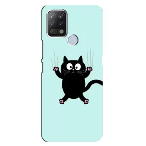 Силіконовий чохол з котиком для Tecno Pova (Падаючий кіт)