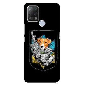 Чехол с принтом для Tecno Pova (Патрон Воин)