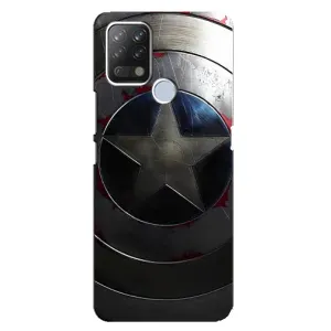 Чехол с Щитом Капитана Америки на Tecno Pova (Ретро Щит Капитана)