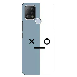 Чохли (ТПУ) (смішні стікери) для Tecno Pova (Сіро-білий)