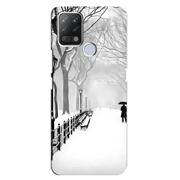 Чехол с рисунком «Снегом замело» для TECNO Pova