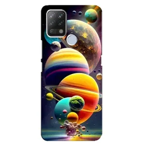 Чехол (ТПУ) с планетами на Tecno Pova (Солнечна система)