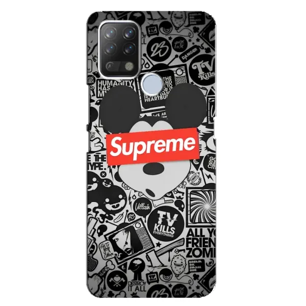 Чехол с рисунком «Supreme Маус» для TECNO Pova Чехол с рисунком «Supreme Маус» для TECNO Pova