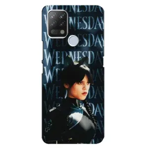 Чехлы с принтом Уэнсдей на Tecno Pova (Уэнздей с ушками)