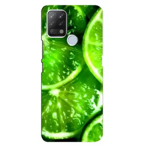 Чехол с изображением вкусной еды для Tecno Pova (Яркий ЛАЙМ)