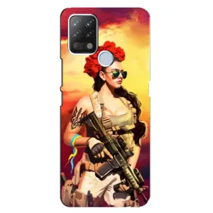 ЗСУ Чехлы (TPU) для Tecno Pova (Женщина солдат)