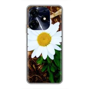 Чохол з ромашками на TECNO Spark 10 Pro (Біла ромашка)
