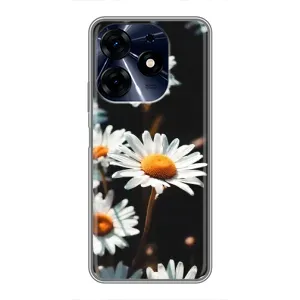 Чохол з ромашками на TECNO Spark 10 Pro (Білі ромашки)